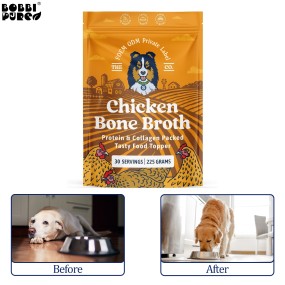 Bone Broth Powder Manufacturer - Human-Grade Pet Food Hydration Topper for Dog Cat Joint Care