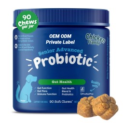 Probiotic Chews Manufacturer - Customizable Probiotics Chews for Dogs Pre Probiotic Digest OEM Pet Care