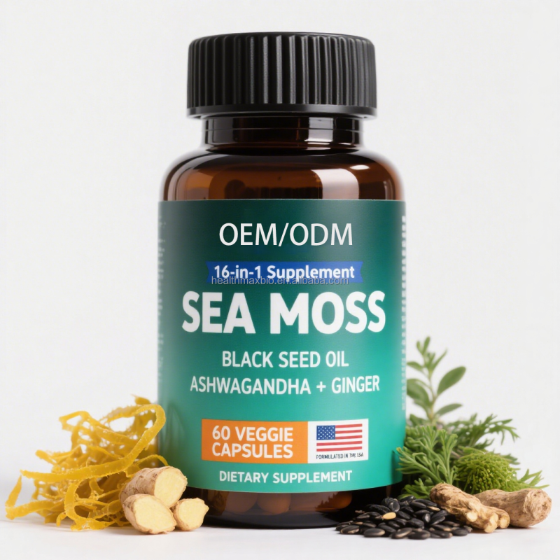Sea Moss Capsules Supplier - OEM 16-in-1 Immune System Skin Energy Support