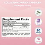 Multi Collagen Capsule Factory - Type I II III V X Hydrolyzed Peptides Beauty Capsule