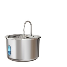 Pet Fountain Manufacturer - 2L Auto-Refill Smart Pet Water Fountain Stainless Steel Portable Design 3 Stage Filtration