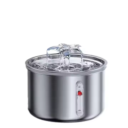 Pet Fountain Factory - Ultra Quiet Auto Refill Pump BPA Free Stainless Steel Cat Water Fountain Spill Proof