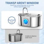 Water Dispenser Supplier - 3.2L Stainless Steel Pet Water Fountain Cat Dog Water Dispenser for Multiple Pets