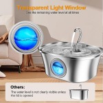 Pet Fountain Manufacturer - 2025 Stainless Steel 3.2L Boat Shape Pet Water Dispenser for Cats Dogs Eco-Friendly