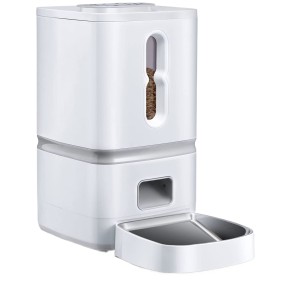 Cat Feeder Factory - 7L Stainless Steel Automatic Cat Feeder Eco-Friendly Timed Dry Food Dispenser 4 Meal Smart