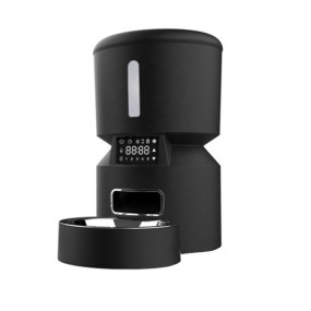 Pet Feeder Manufacturer - 2025 Portable 4L Automatic Smart Pet Feeder Dual Power Supply Anti-Jam Voice Recorder