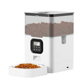自动喂食器源头工厂-2025 4升/6升自动宠物喂食器带WiFi APP控制双电源语音录音器防卡设计便携款