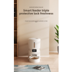 Pet Feeder Manufacturer - 2025 Portable 4L Automatic Smart Pet Feeder Dual Power Supply Anti-Jam Voice Recorder