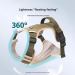Dog Harness Factory - Fashionable Adjustable Explosion-Proof Dog Leash Vest for Large Dogs Cross-Border Chest Harness