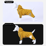 Dog Raincoat Factory - Waterproof Polyester Four-Legged Raincoat for Small Medium Large Dogs Puppy Outfit for Winter