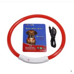 LED Dog Collar Supplier - OEM USB Charging Silica Decorated