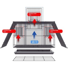 Bird Cage Supplier - OEM Oversized Metal Household Use