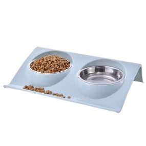 Pet Bowl Manufacturer - OEM Stainless Steel Double Bowl