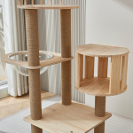 Cat Climbing Frame Manufacturer - OEM Solid Wood Space Capsule