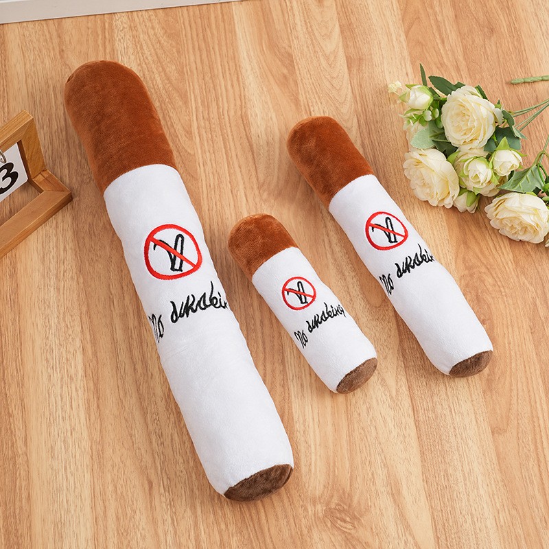 Pet Squeak Toy Supplier - Cute Shaped Molar Cigarette Pillow