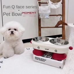 双碗宠物碗生产商-不锈钢颈椎保护