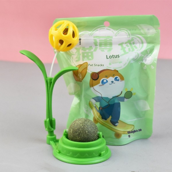 猫薄荷球玩具工厂-旋转薄荷花铃环保