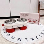 Double Pet Bowl Manufacturer - Stainless Steel Cervical Protection