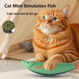 小猫咬胶玩具生产商-薄荷鱼磨牙解闷