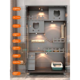 实木猫屋生产商-大型室内别墅家具