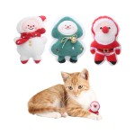 毛绒圣诞猫玩具生产商-便携猫薄荷自嗨玩具