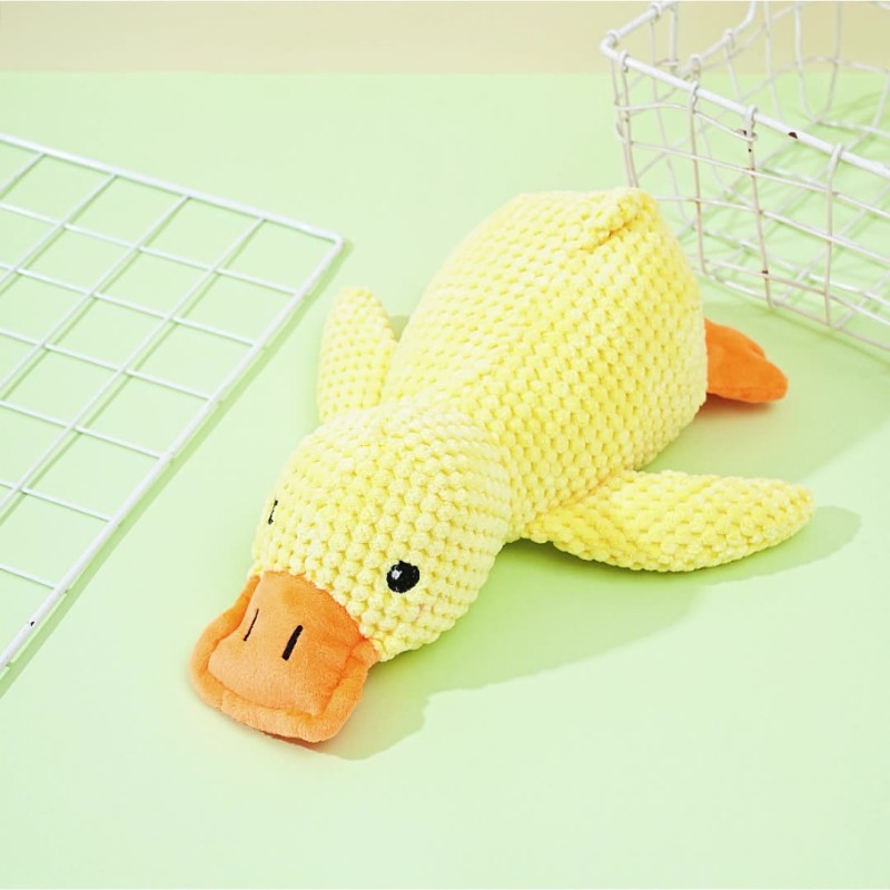 Pet Squeak Toy Supplier - Plush Sleeping Duck Stress Relief