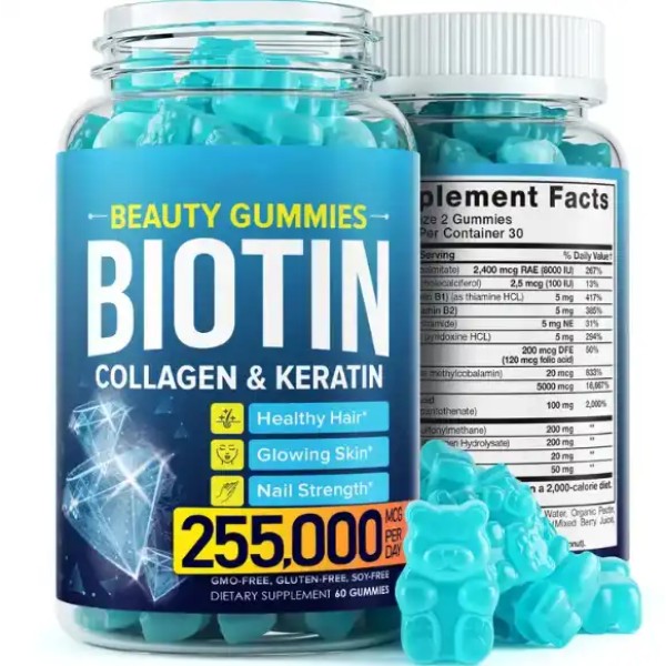 Hair Gummies Supplier - OEM Biotin Vitamin Men Women