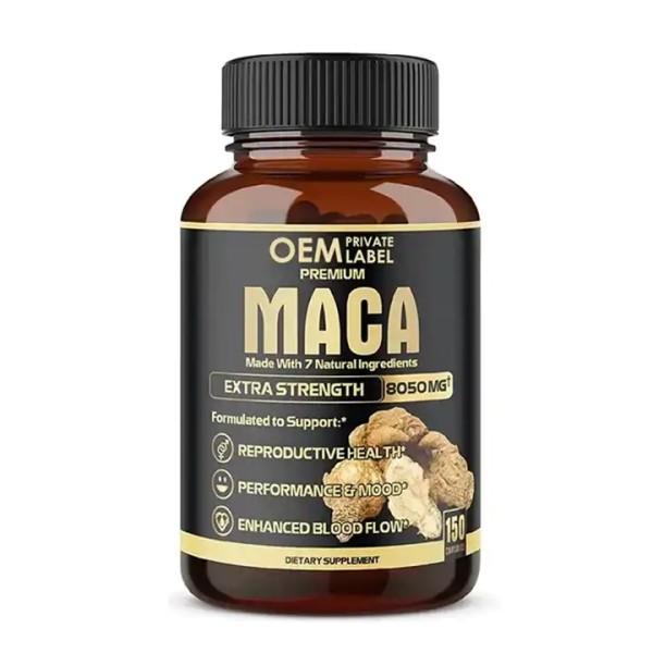 Energy Gummies Supplier - OEM Black Maca Root Vitality