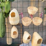 Bird Nest Supplier - Bamboo Woven Winter Set Animal Pattern Custom