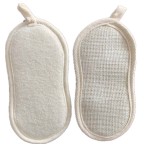 Natural Loofah Supplier - Oval Body Scrubber 4x6 Custom Logo