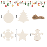 Dog Chew Toys Manufacturer - Wood Bone Ball Christmas Decorations Custom