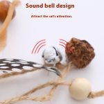 Cat Chew Toy Factory - Rattan Ball Bell with Catnip Custom Design