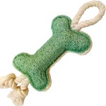 Dog Toy Manufacturer - Cotton Rope Loofah Squeaky Bone Custom