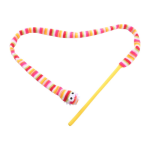 Pet Toy Manufacturer - Rainbow Snake Stuffed Bell Funny Stick Custom