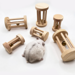 Pet Toy Manufacturer - Wood Flower Drum Interactive for Small Pets Custom