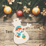 Dog Chew Toys Manufacturer - Wood Bone Ball Christmas Decorations Custom