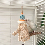 Parrot Toys Factory - Wood Rattan Balls Loofah Skewers Custom OEM