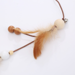 Pet Supplies Supplier - Minimalist Wood Feather Teaser Stick Custom OEM