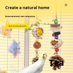 Parrot Toys Factory - Rattan Ball Pinecone Chew Toy Custom Design