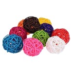 Cat Toy Manufacturer - Rattan Woven Balls with Bell Interactive Custom