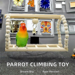 Bird Toy Supplier - Cotton Rope Station Rod Wood Parts Custom