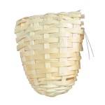 Bird Nest Supplier - Bamboo Woven Winter Set Animal Pattern Custom