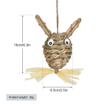 Pet Toy Supplier - Woven Grass Balls Forest Theme Rabbit Custom OEM