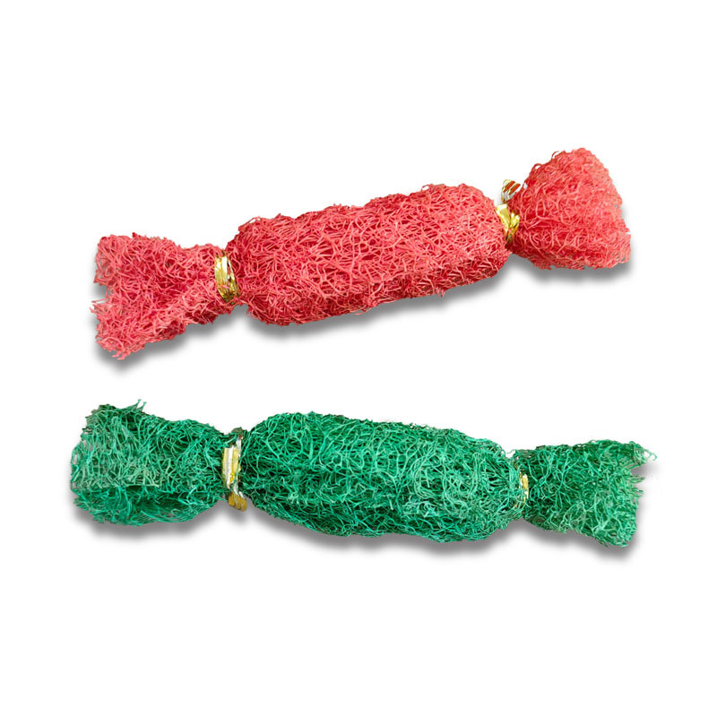 Pet Chew Toy Factory - Natural Loofah Candy Shape Teeth Cleaning Custom