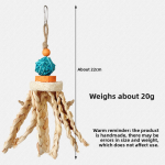 Parrot Toys Factory - Wood Rattan Balls Loofah Skewers Custom OEM