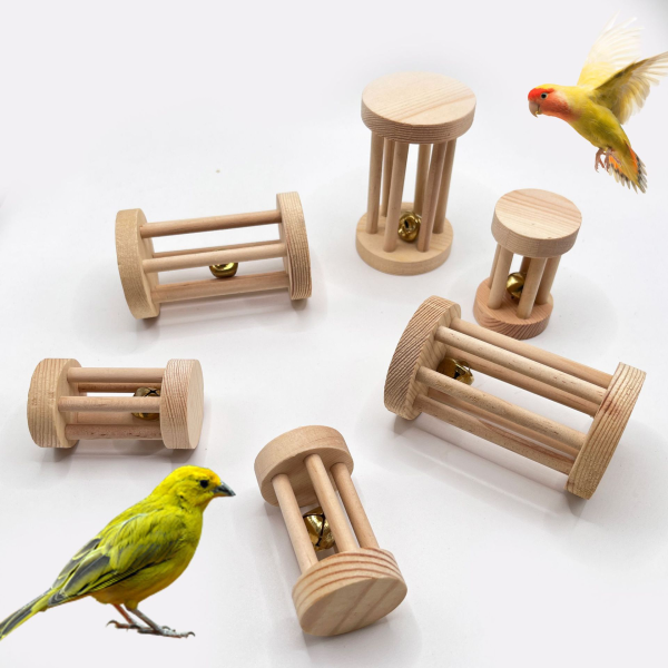 Pet Toy Manufacturer - Wood Flower Drum Interactive for Small Pets Custom