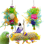 Bird Chew Toys Manufacturer - Rattan Ball 3 Pack Colorful Custom