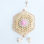 Parrot Toys Supplier - Bamboo Foraging Cage with Palm Leaves Custom Design