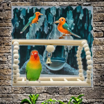 Bird Toy Supplier - Cotton Rope Station Rod Wood Parts Custom