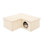 Pet Nest Supplier - Wooden House for Hamsters Animal Pattern Custom